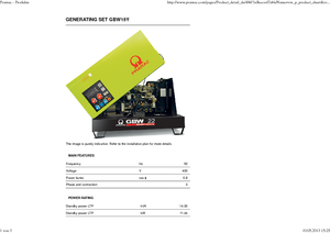 Diesel Power Generators PRAMAC Lifter GBW 15y