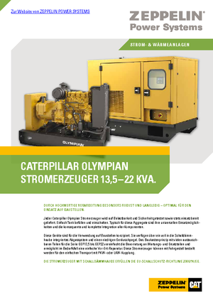 Diesel Power Generators Olympian GEP 13,5