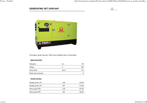 Dizel Jeneratörler PRAMAC Lifter GSW 150 P