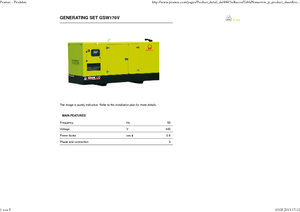 Diesel Power Generators PRAMAC Lifter GSW 170 V