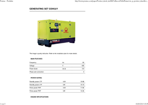 Diesel Power Generators PRAMAC Lifter GSW 22y