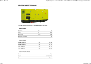 Diesel Power Generators PRAMAC Lifter GSW 465 M