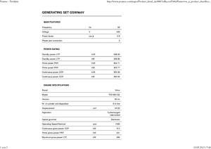 Diesel Power Generators PRAMAC Lifter GSW 560 V