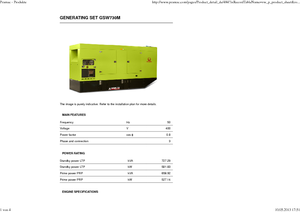 Diesel Power Generators PRAMAC Lifter GSW 730 M