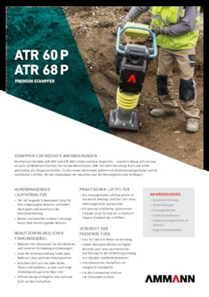 Gasoline and Diesel Rammers Ammann ATR 68 P