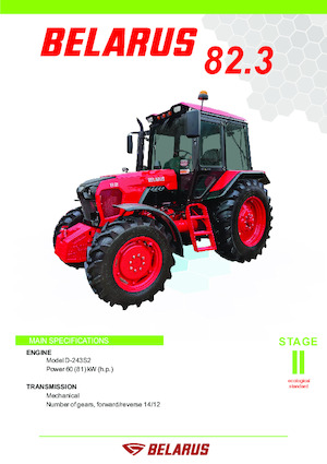 2WD Tractors Belarus 82.3