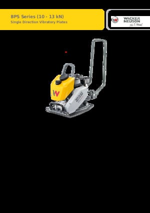 Gasoline and Diesel Rammers Wacker Neuson BPS1135A