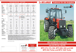 Traktörler 4wd Belarus 572