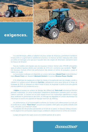 Traktörler 4wd Landini Alpine 70 GT