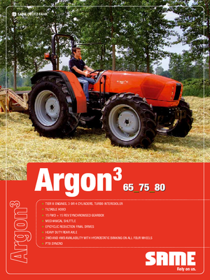 4WD Tractors SAME Argon ³ 75