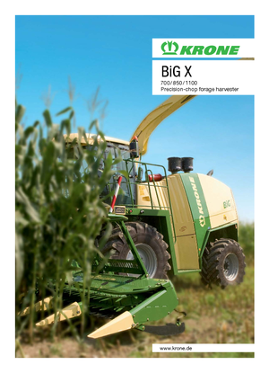 4WD Forage Harvesters Krone BiG X 700