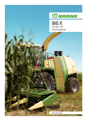 4WD Forage Harvesters Krone BiG X 1100