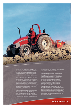 4WD Tractors McCormick C 105 Max
