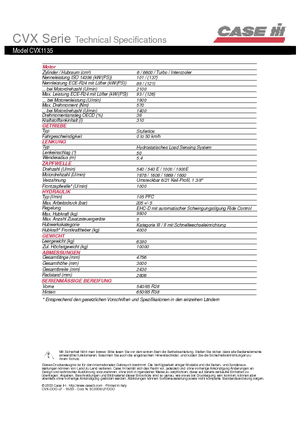 Traktörler 4wd Case IH CVX 1135 Basis