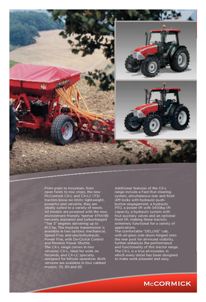 4WD Tractors McCormick CX 80 L