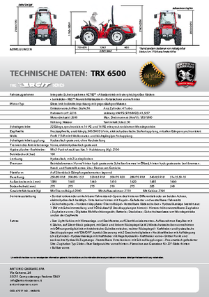 4WD Tractors Carraro Ergit TRX 6500