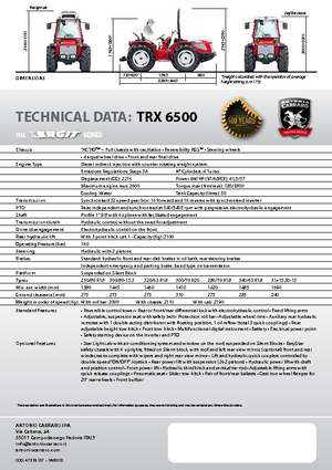 Traktörler 4wd Carraro Ergit TRX 6500