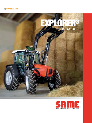 4WD Tractors SAME Explorer³ 100 DT