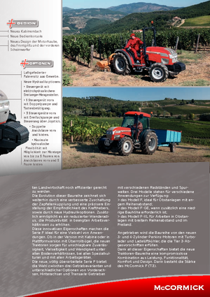 4WD Tractors McCormick F 70 F