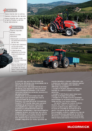 4WD Tractors McCormick F 70 F