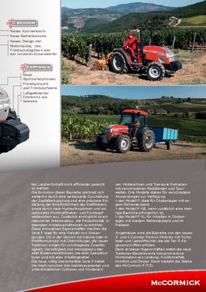 4WD Tractors McCormick F 100 GE