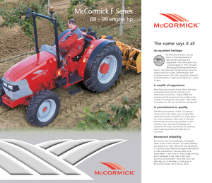 4WD Tractors McCormick F 95