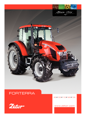 4WD Tractors Zetor Forterra 140