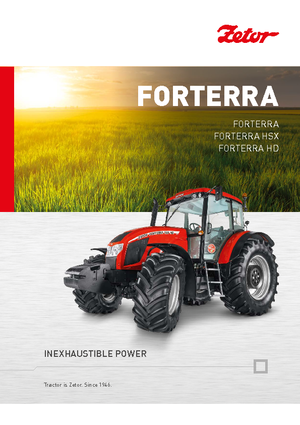 4WD Tractors Zetor Forterra 140