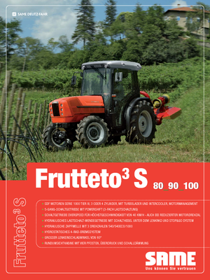 4WD Tractors SAME Frutteto³ S 90 GS DT