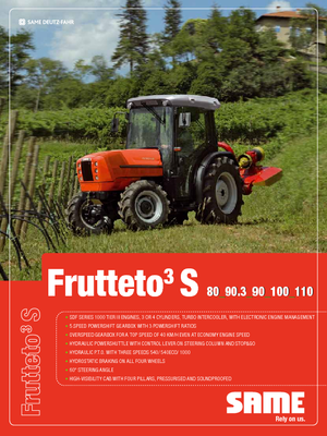 4WD Tractors SAME Frutteto³ S 90.3 GS DT