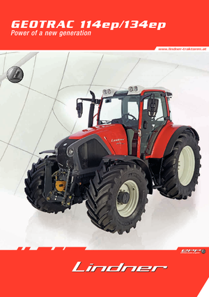 Traktörler 4wd Lindner Geotrac 114 ep