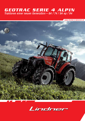 4WD Tractors Lindner Geotrac 84 ep