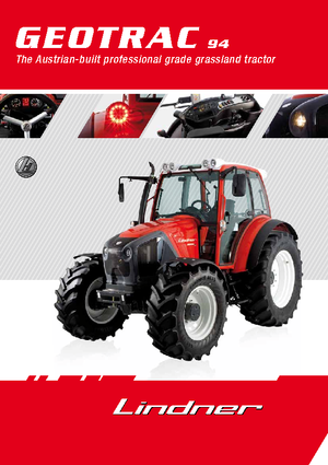 Traktörler 4wd Lindner Geotrac 94