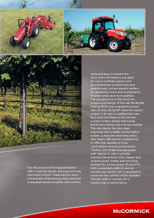 4WD Tractors McCormick GM 45