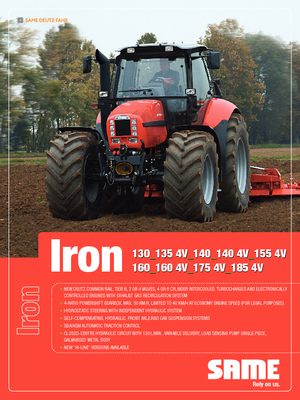 4WD Tractors SAME Iron 155 H.L. DCR 4V