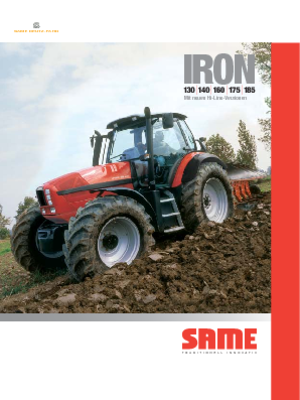 4WD Tractors SAME Iron 160 DCR 4V