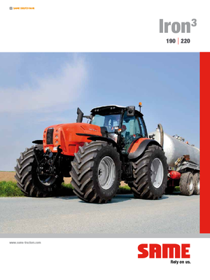 4WD Tractors SAME Iron³ 190 DCR