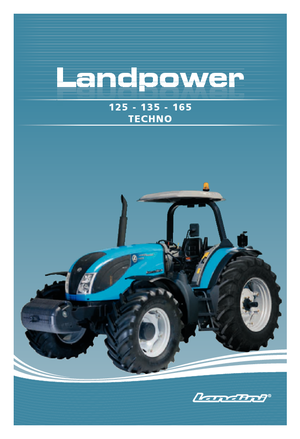 4WD Tractors Landini Landpower 165 Techno