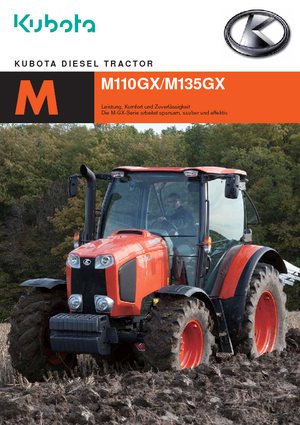 4WD Tractors Kubota M 110 GX