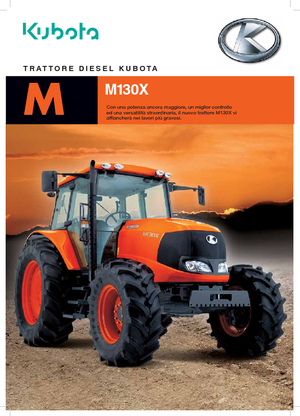 4WD Tractors Kubota M 130 X