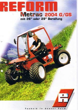 4WD Tractors Reform Werke Metrac 2004 GS