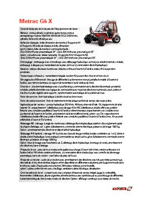 Traktörler 4wd Reform Werke Metrac G 4 X