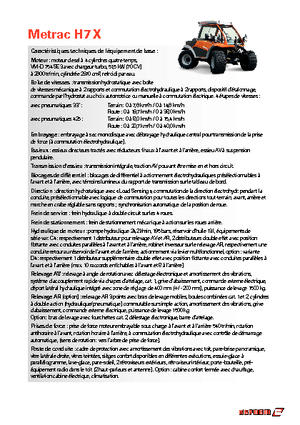 4WD Tractors Reform Werke Metrac H 7 X