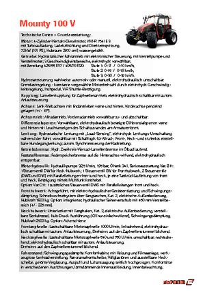 Traktörler 4wd Reform Werke Mounty 100 V