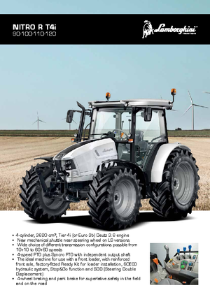 4WD Tractors Lamborghini Nitro R 100 DT GS