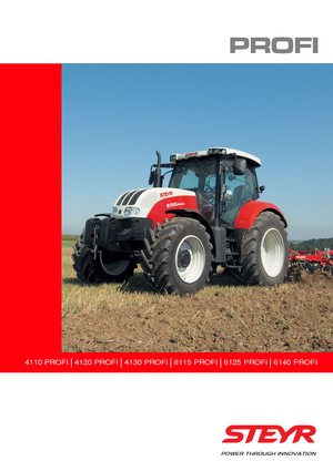 4WD Tractors Steyr 6115 Profi Komfort