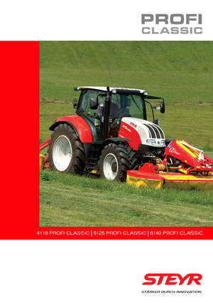 4WD Tractors Steyr 6125 Profi Classic Profi