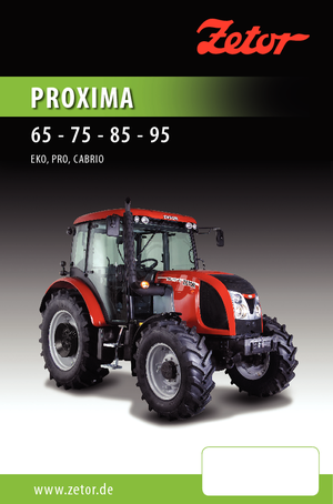 Traktörler 4wd Zetor Proxima 95 PRO