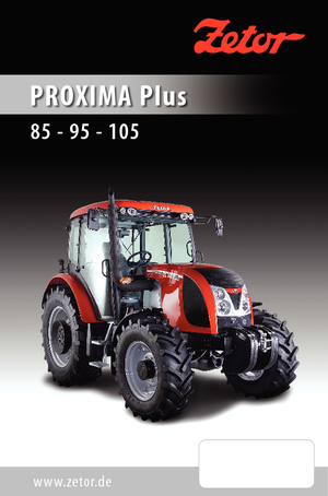 Traktörler 4wd Zetor Proxima Plus 95