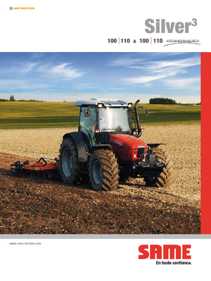 Traktörler 4wd SAME Silver³ 110 Continuo